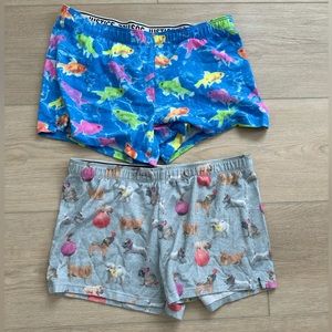 Justice sleep/comfy shorts. Size 18. Lot of 2.